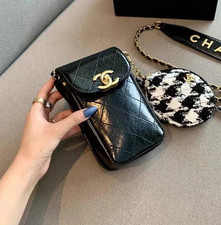 CHANEL BEAUTY Smartphone Pouch Shoulder Coin Case Mini Bag VIP w/box picture