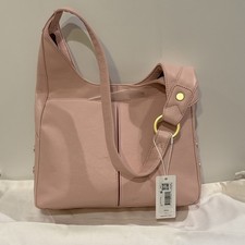 Hammitt Tim Medium Gold Stud Hobo Shoulder Bag Flamingo Pink Leather Newest picture