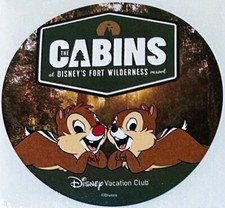 Disney’s Fort Wilderness Cabins Resort DVC Stickers Scrapbook Chip N Dale NEW picture