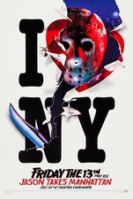 1989 Friday The 13th Part 8 Jason Takes Manhattan Movie Poster 11X17 Crystal 🔪 picture