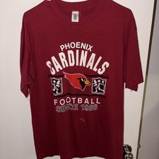Phoenix Cardinals 1980s Vintage Maroon NFL Shirt Men's Large Single Stitch picture