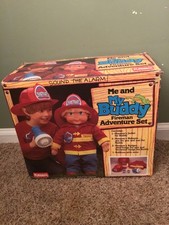 Vintage 1980s Playskool Me & My Buddy Fireman Adventure Set Complete Rare picture