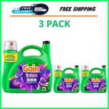 Gain Plus Laundry Detergent Moonlight Breeze OXI 99oz 75 Loads, 3 Pack picture