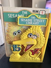 The Sesame Street Library Vol. 1-15 Complete Set with Big Bird BookStand VTG 70s picture