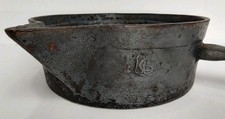Antique Carl Gottbill Cast Iron Pouring Pot Saucepan CG Mark Germany Gate Mark picture