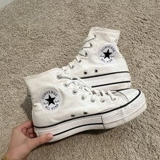 Converse Chuck Taylor All Star Men's High Top White Canvas Lace-Up Sneaker picture