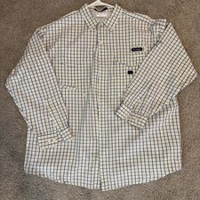 Columbia Super Bonehead Fishing Shirt Mens XL Purple/White Check Vented PFG UPF picture