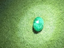 Natural Zambian Emerald Oval Mixed Cut Bluish-Green Loose Gem 1pc Cert. 7.20 ct. picture