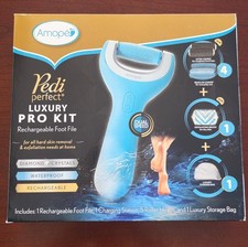 New Factory Sealed Amope Pedi Perfect Luxury Pro Kit Rechargeable Foot File picture