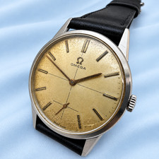 Vintage 1961 Omega Caliber 268 Sub Second Stainless Steel Men Dress Watch 34mm picture