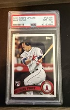 2011 Topps Update Mike Trout #US175 Base Rookie RC PSA 8 picture