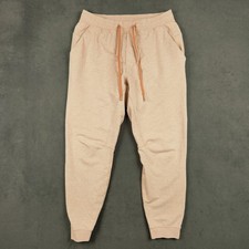 Lululemon City Sweat Jogger Mens Large Peach Heathered French Terry Pants picture