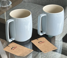 2 STAUB Ceramic Stacking Mug  16 oz - Light Blue - SET of 2 - NWT picture