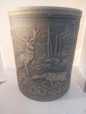 Vintage Ransbottom Roseville Large Elk Salt Jar, 15.5