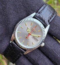 Vintage Citizen Automatic Transparent Back Men Steel 21 Jewels day & date Japan picture