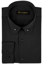 Jack Martin Mens Club Pin Collar Long Sleeve Vintage Twill Dress Shirt For Men picture