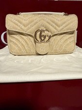 Gucci GG Marmont Medium Denim Shoulder Bag in Excellent Condition picture