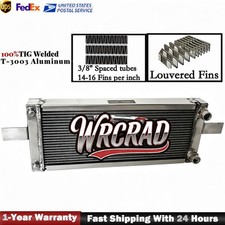 #RH249525 Universal Pocket Tucked Aluminum Radiator For Honda Civic CRX MT 2-Row picture