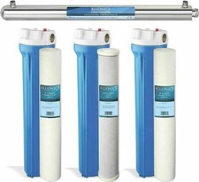 BLUONICS WHOLE HOUSE & WELL WATER CARBON&SEDIMENT 55W ULTRAVIOLET FILTER2.5