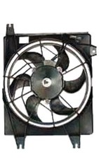 TYC Engine Cooling Fan Assembly with Radiator Shroud 610480 Condenser Fan picture
