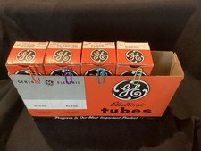 Matched Quad 4 Vintage GE 6L6GC Vacuum Tubes USA With Original Distributor Box C picture