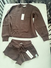 New Frankie’s Bikinis Noah Thermal Set Size Small Long Sleeve Size XS Shorts Set picture