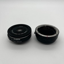 Canon EF S 24mm f 2.8 STM Pancake Prime Lens 52mm Filter Thread picture