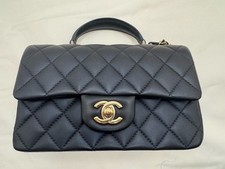 Chanel 22A Pearlescent Blue Mini Top Handle picture