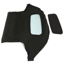 For Mazda Miata Convertible 1990-2005 Black Heated Glass Window & Soft Top picture