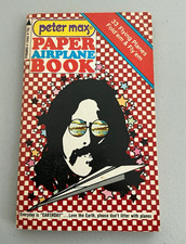 Peter Max Paper Airplane Book 33 Flying Designs Paperback Illustrated Activity picture