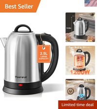 Elegant Stainless Steel Electric Kettle 2.5L with Boil-dry Protection picture