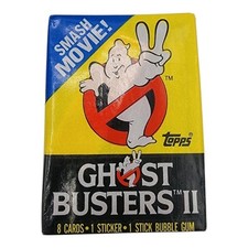 1989 Topps Ghostbusters 2 Movie Promo Wax Pack Trading Cards Retro Vintage NEW picture