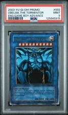 2003 YU-GI-OH PROMO ENGLISH GAME BOY ADVANCE #002 OBELISK THE TORMENTOR PSA 9 picture