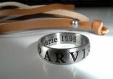 NEW Uncharted 3 Sir Francis Stainless Steel Drake's Ring + Leather Necklace 4 2 picture