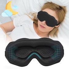 3D Luxury Sleep Mask for Back, Side Sleeper, Complete Light Blocking,Spacious picture