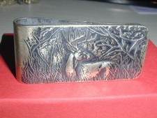 VINTAGE JAMES AVERY STERLING SILVER DEER MONEY CLIP picture