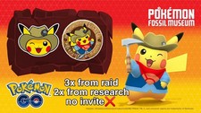 Pokémon Go - 5x Excavator Pikachu Raid | Fossil Museum picture