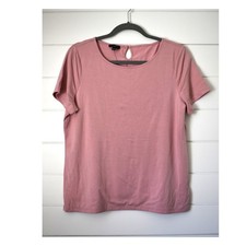 Talbots Pink Top Large Petite NWT Short-sleeve Shirt Pastel Light Rayon Stretch picture