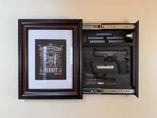 Gun Storage Picture Frame with Lock | Hidden Gun Concealment  19