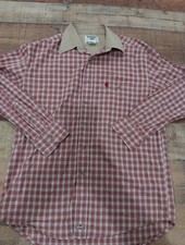 Men’s Wrangler Official PBR Plaid Long Sleeve Button up Sz M Rare 2633 picture