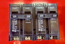 NEW Eaton Type BR 125-amp 2-Pole Standard Trip Circuit Breaker BR2125 picture