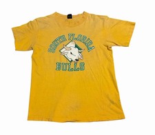 Vintage South Florida University T-shirt 70s Bulls S/M Single Stitch Distressed picture