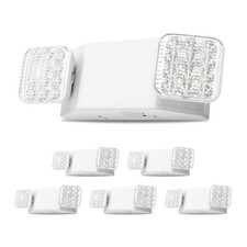 Uimoso 6 Pack Emergency LED Lights with Battery Backup for Commercial Use picture
