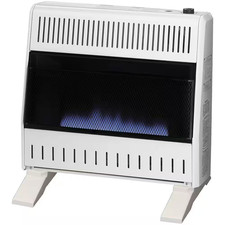 30,000 BTU Natural Gas Ventless Blue Flame Space Heater with Base Feet, Manual C picture