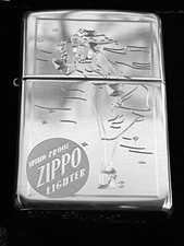 Zippo Lighter  Sterling silver Vintage Windy Lady Zippo Lighter picture