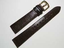 Hadley-Roma MS700 17mm Watch Strap Men's Brown Genuine Lizard picture