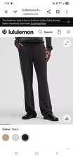 Lululemon Womens Softstreme HR Straight Leg Pant Regular Black Size Medium New picture