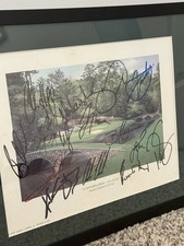 Augusta National Masters Photo Hand Signed Authentic John Rahm Justin Rose JT picture