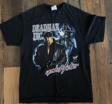 WWF/WWE Undertaker Deadman Inc. Rollin' T-Shirt, LARGE, vintage, wrestling picture