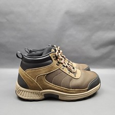Orthofeet Delta 882 Boots Womens 9.5 EE X-Wide Brown Leather Hiking Orthopedic picture